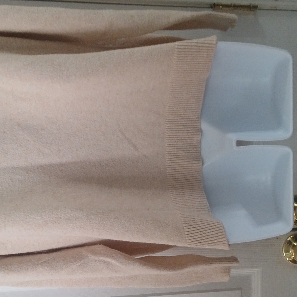 Loft Afgan hound beige camel sweater Sz L EUC - Picture 5 of 8